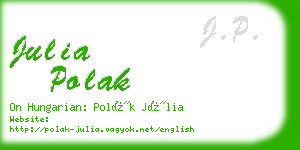 julia polak business card